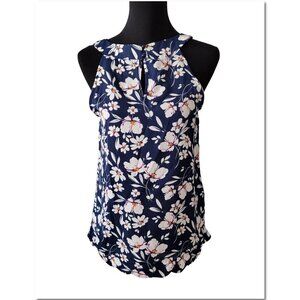 NWOT Fortune + Ivy Floral-Sleeveless Tank Camisole Blouse Top Size Small